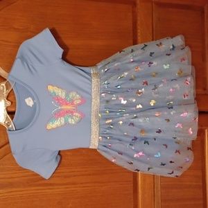 EUC Girls Butterfly Dress Size 4